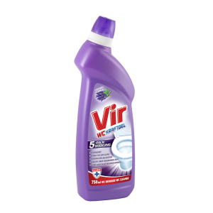VIR WC KRAFTGEL Lavendel & Minze – galingas tualeto valiklis su levandų ir mėtų aromatu, 750ml